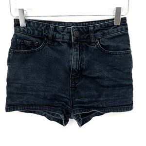Urban Outfitters BDG High Rise Erin 5 Pocket Shortie Jean Shorts Black Size 25
